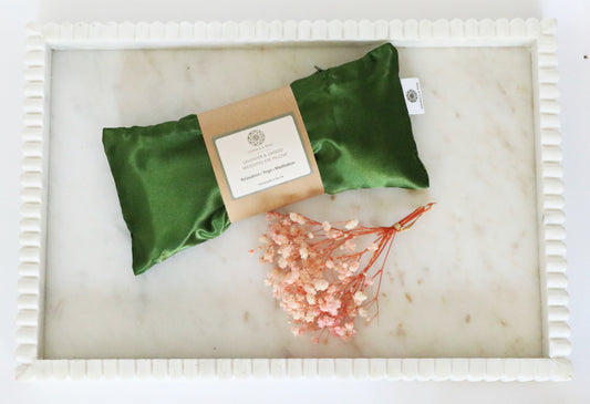 Weighted Linseed & Lavender Eye Pillow - Emerald Green
