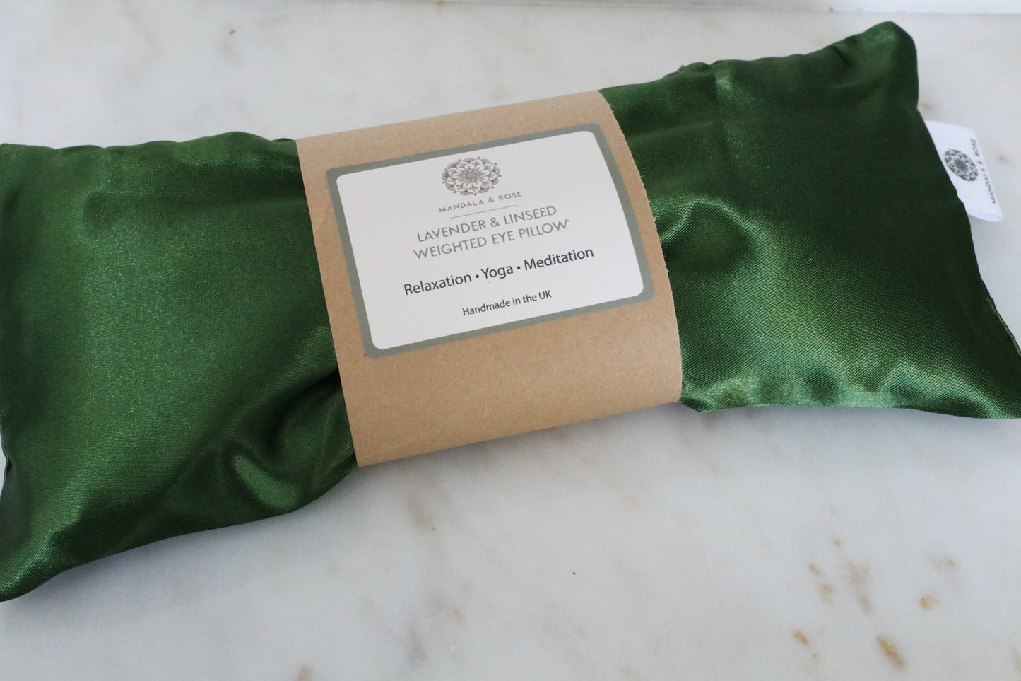 Weighted Linseed & Lavender Eye Pillow - Emerald Green