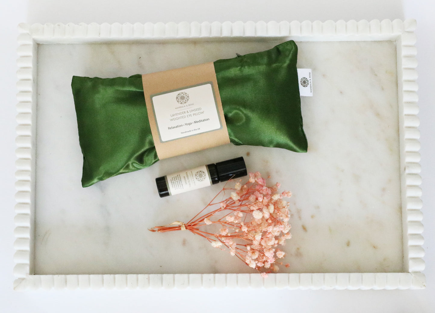 Weighted Linseed & Lavender Eye Pillow - Emerald Green