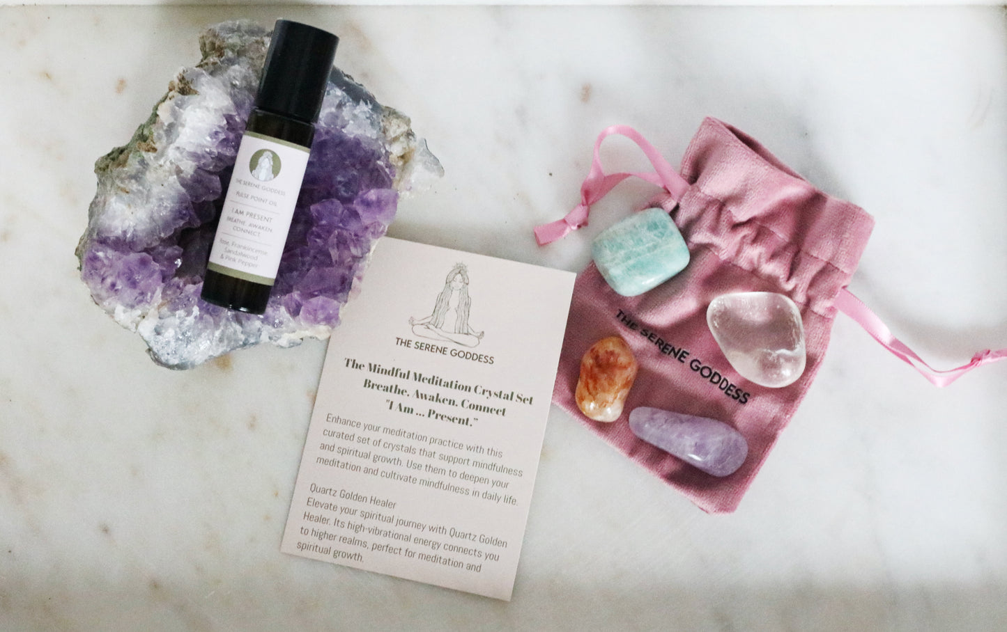 Mindful Meditation Crystal & Pulse Point Set