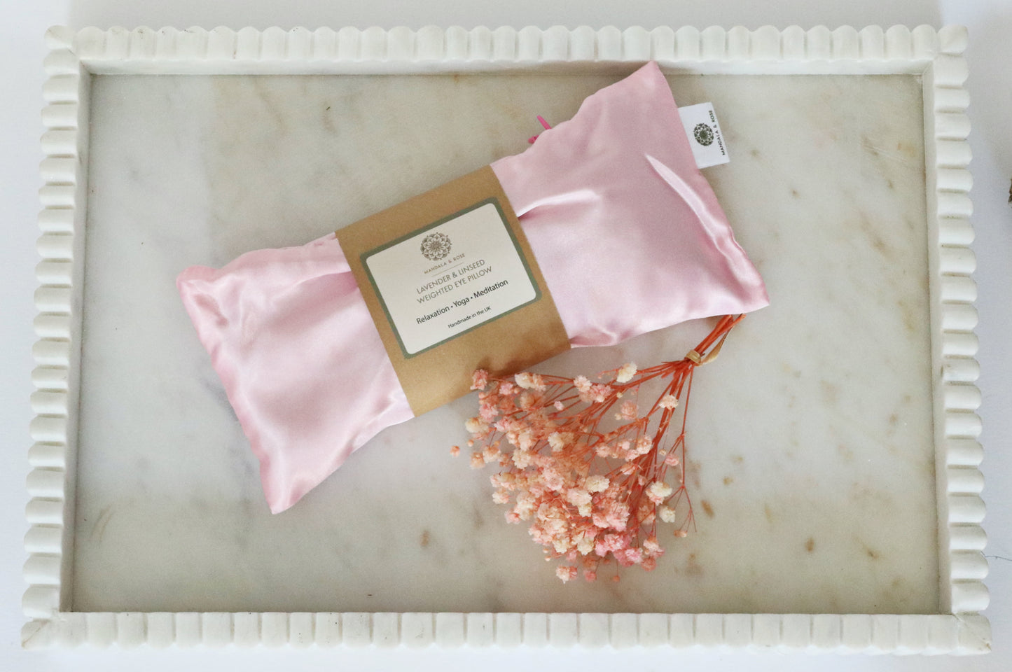 Weighted Linseed & Lavender Eye Pillow - Soft Pink