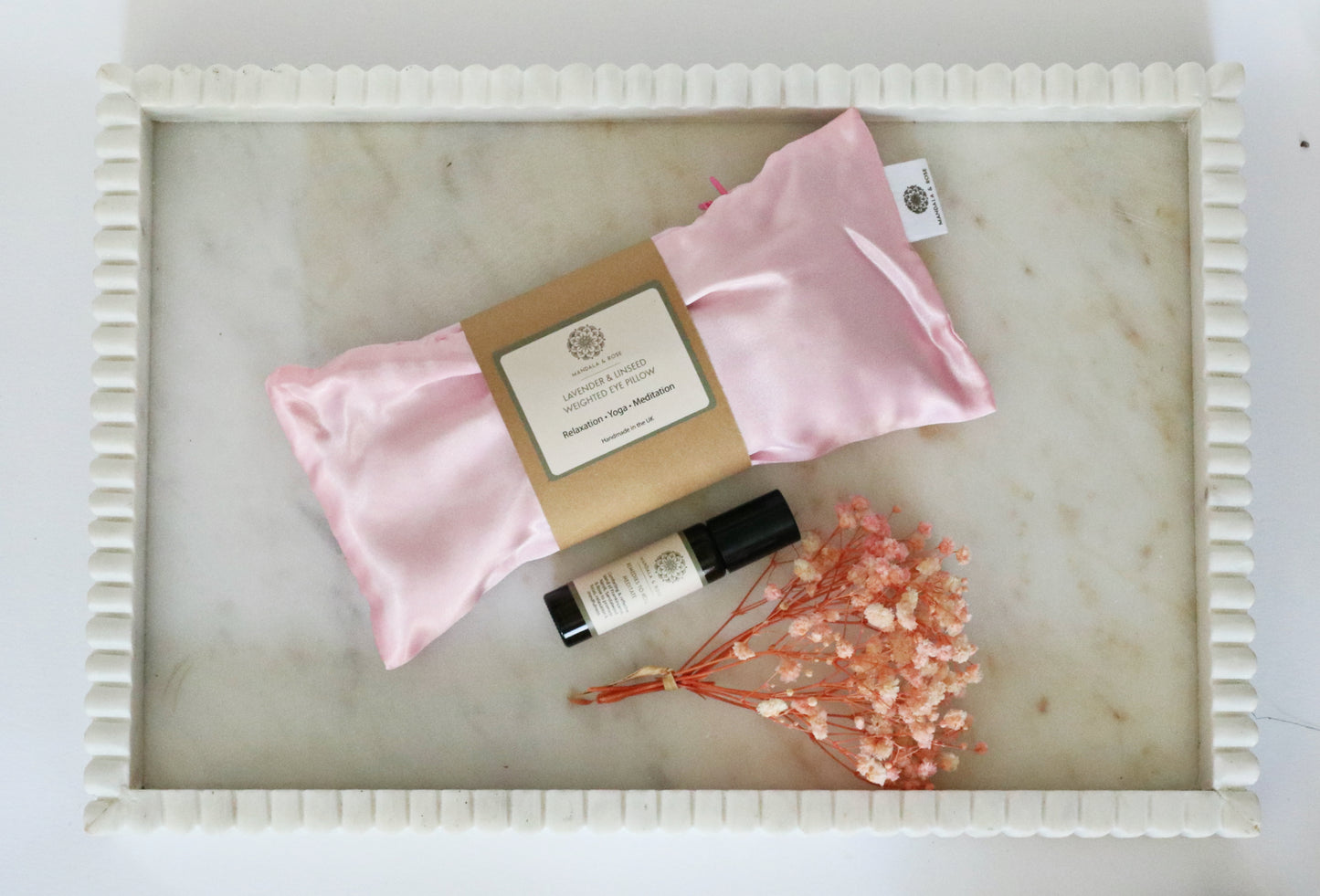 Weighted Linseed & Lavender Eye Pillow - Soft Pink