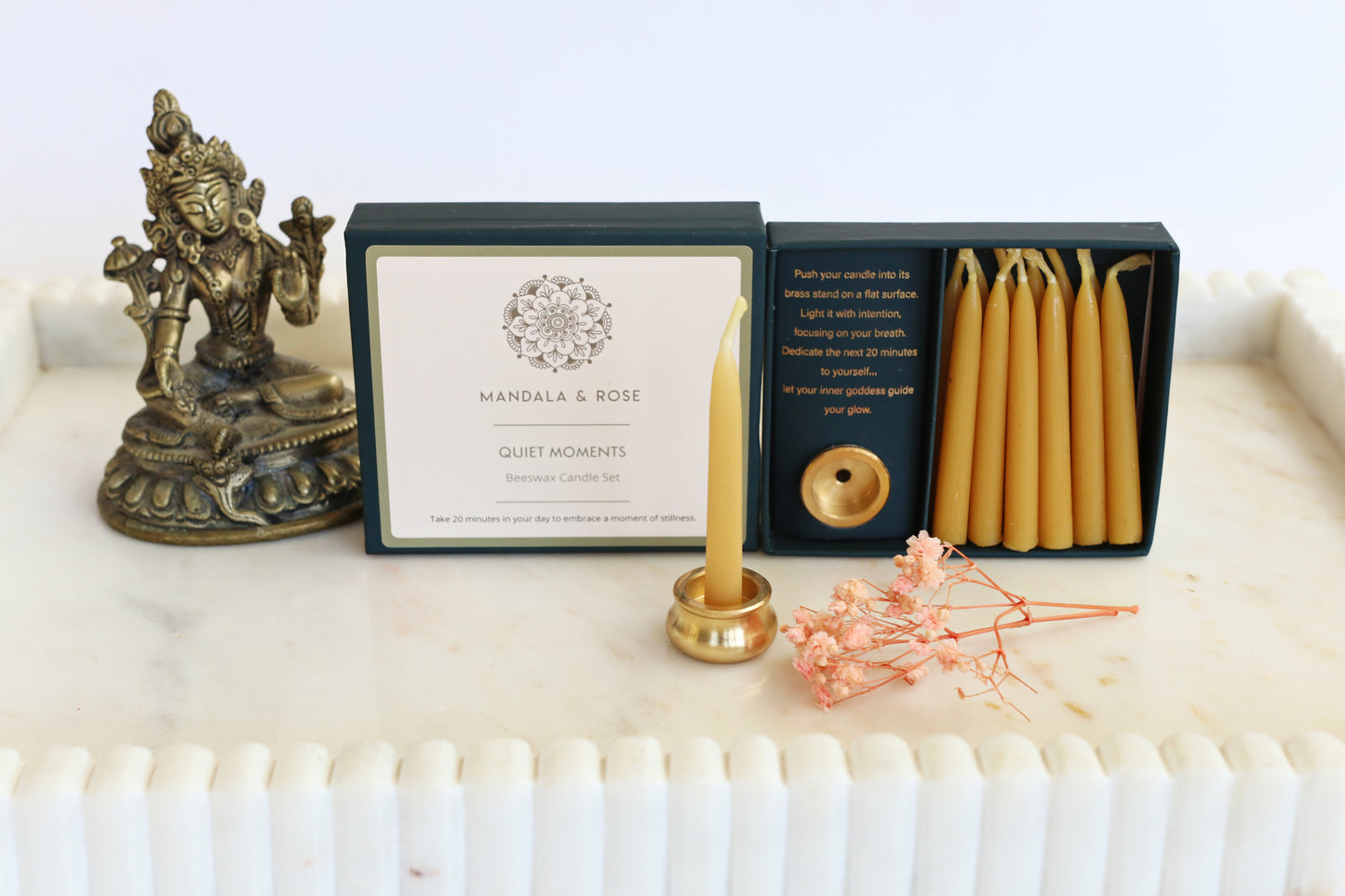 Quiet Moments Beeswax Candle Set