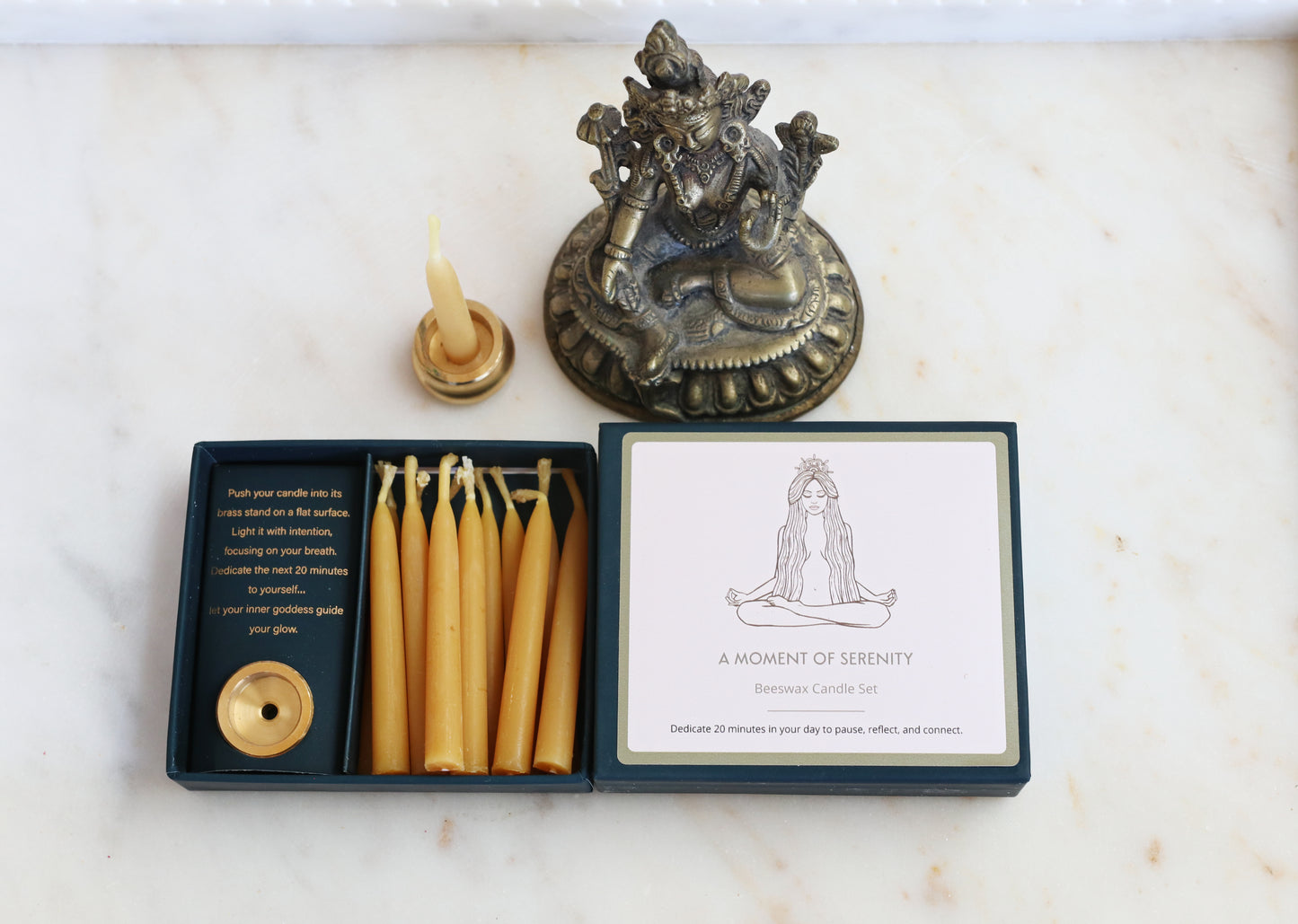 A Moment Of Serenity Beeswax Candle Set