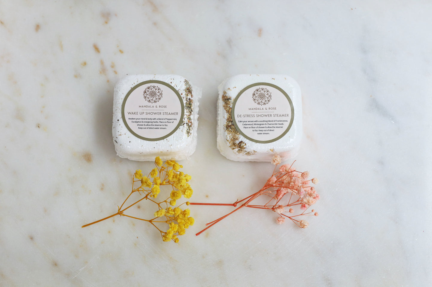Morning Boost & Evening Calm Shower Steamers Mini Gift Bag