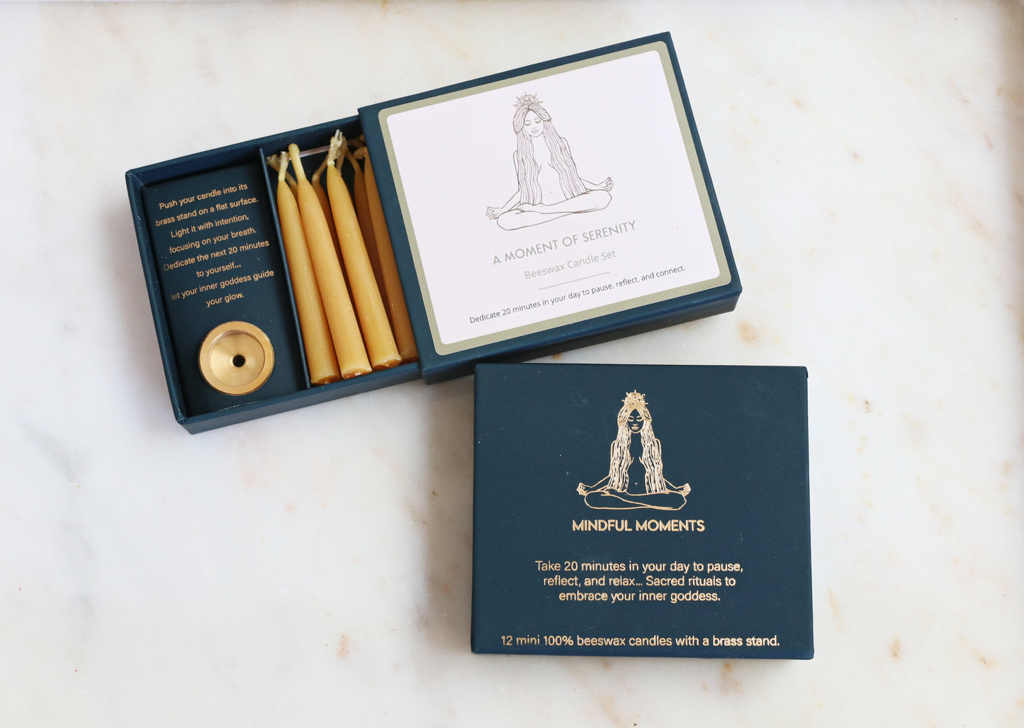 A Moment Of Serenity Beeswax Candle Set