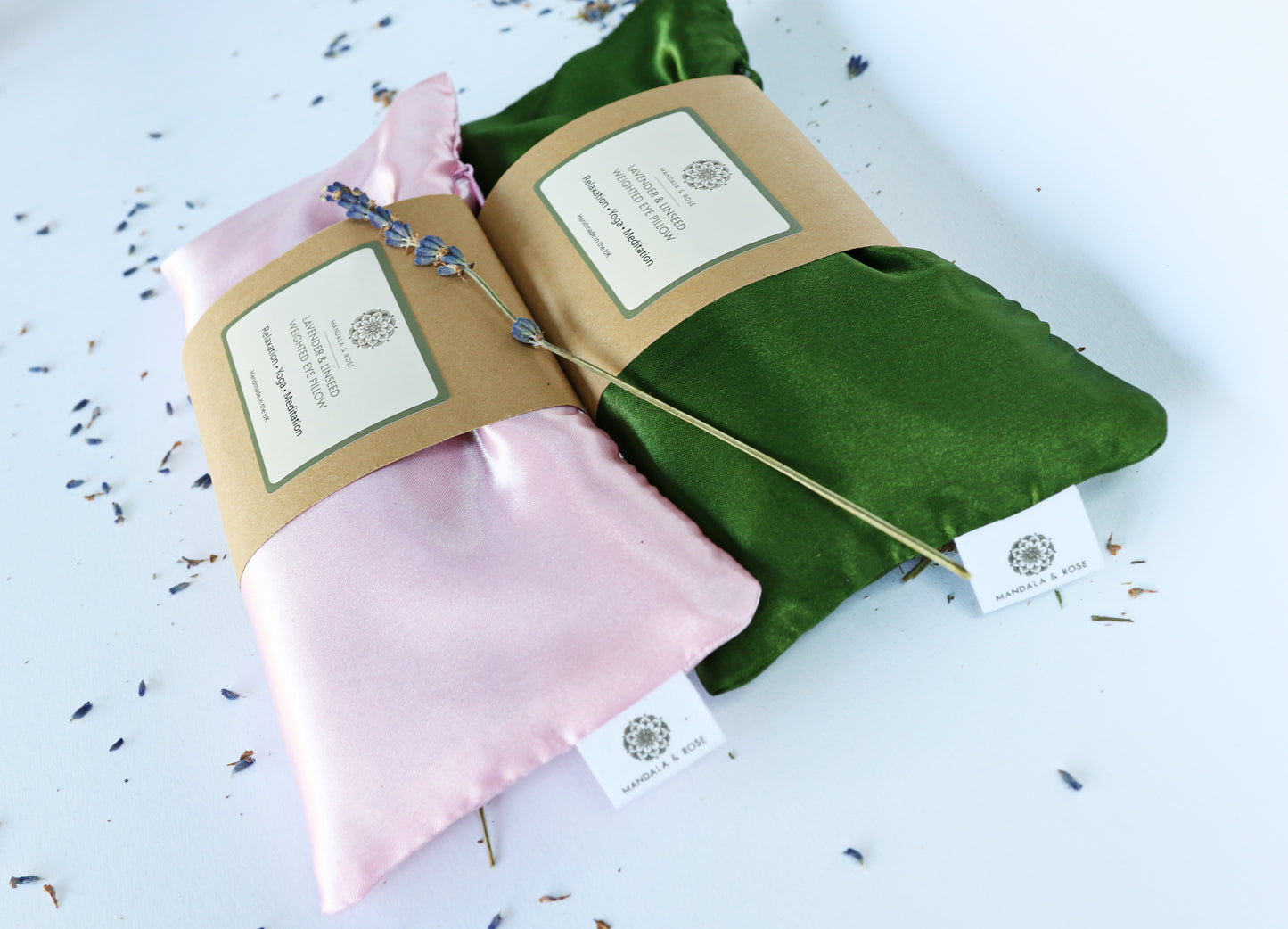 Weighted Linseed & Lavender Eye Pillow - Emerald Green