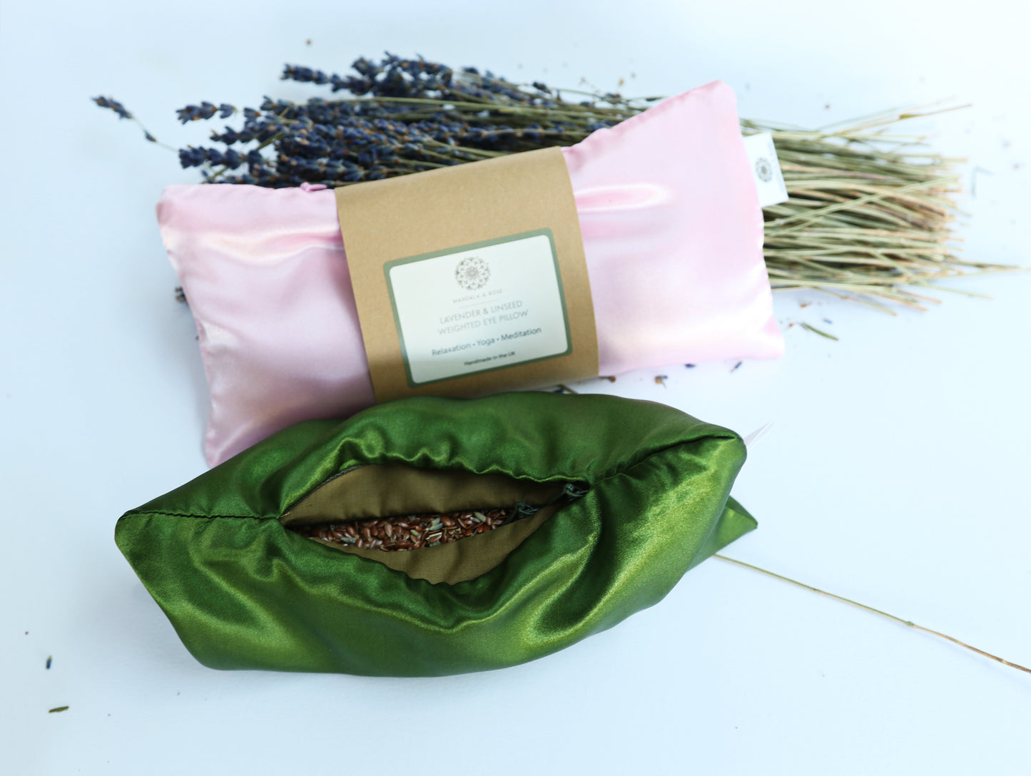 Weighted Linseed & Lavender Eye Pillow - Soft Pink