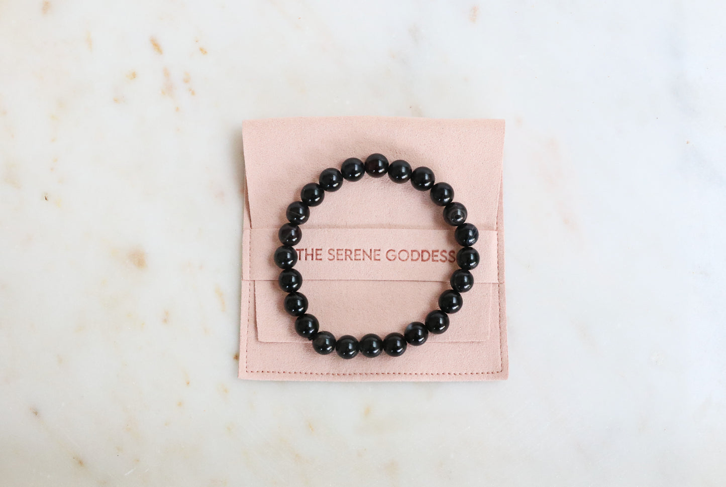 Black Agate Gemstone Bracelet