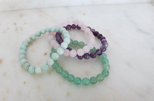 Healing Crystal Bracelet Set