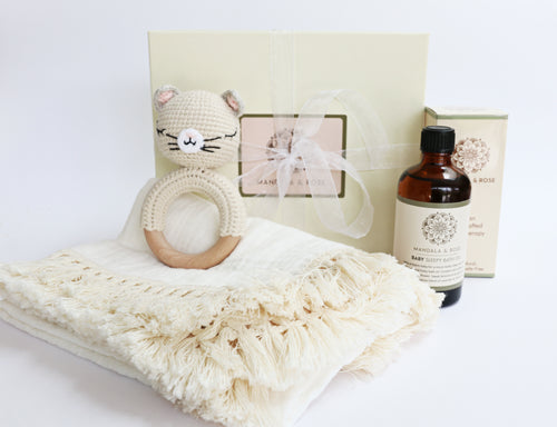 Boho Cat Baby Gift Set
