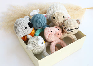 Handmade Crochet Rattles