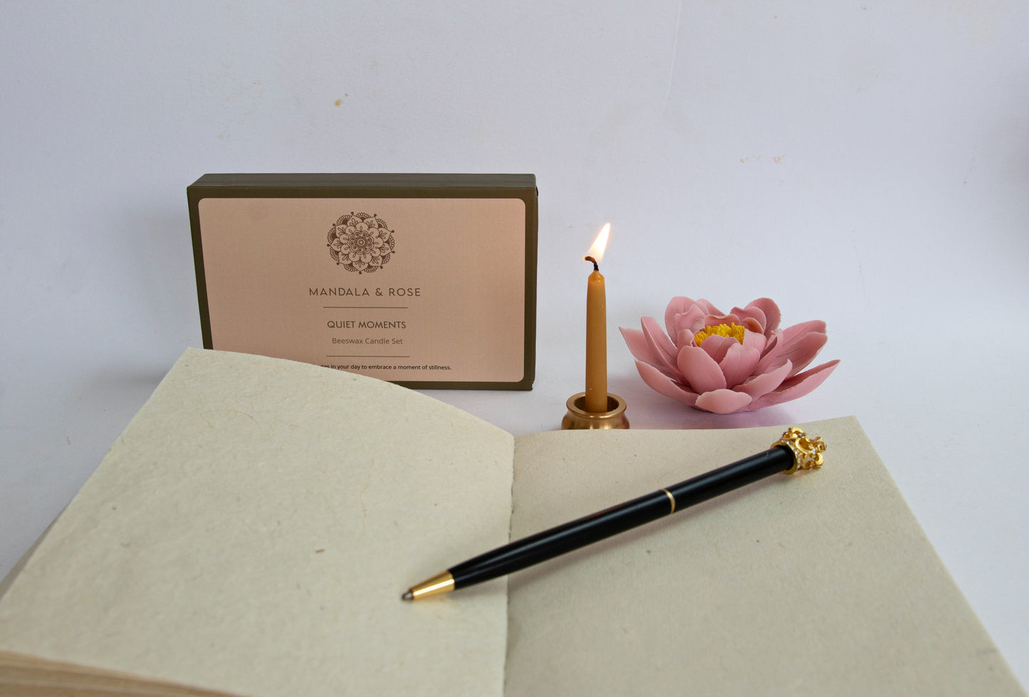 Quiet Moments Beeswax Candle Set - Box of 20