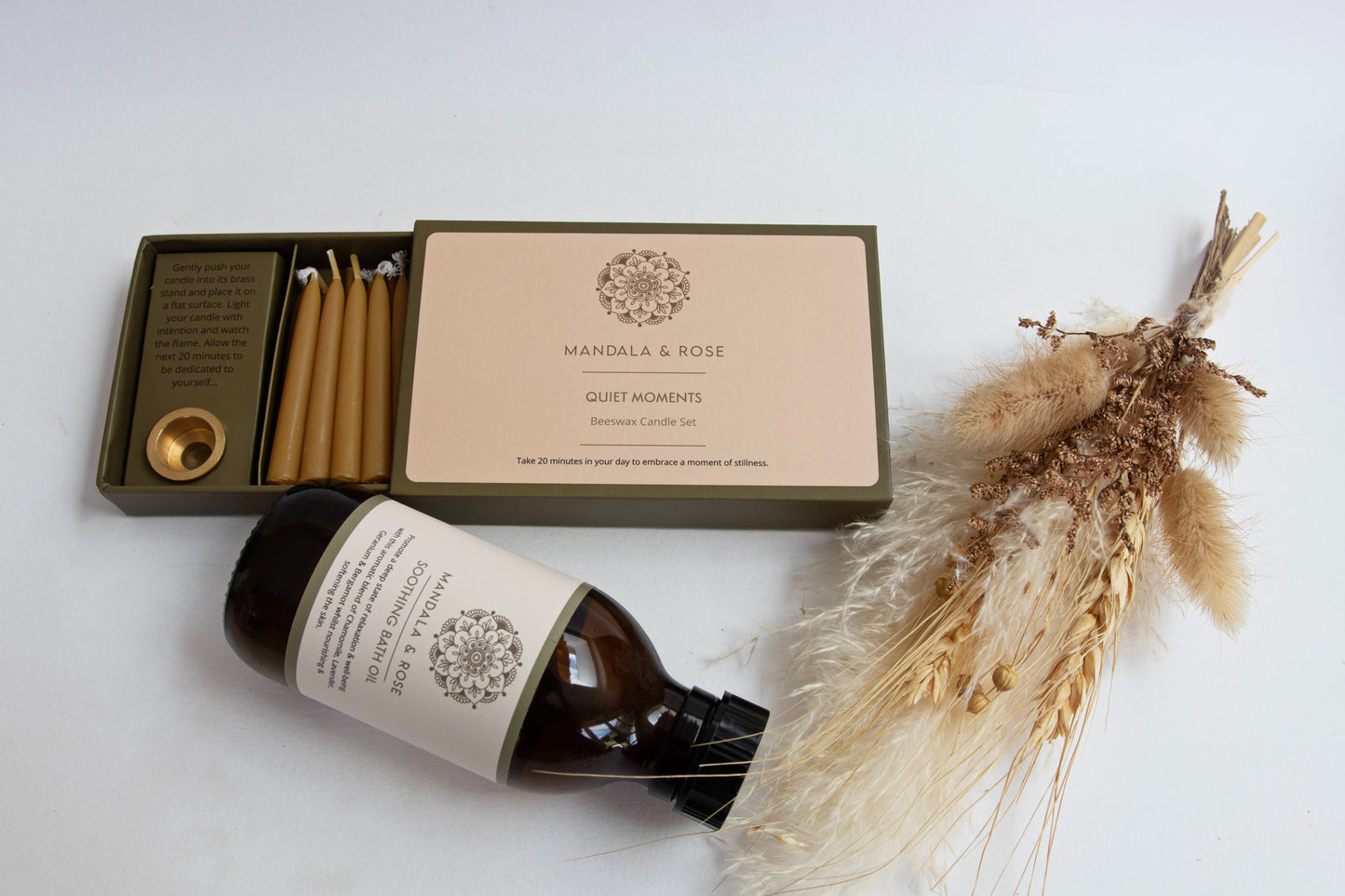 Quiet Moments Beeswax Candle Set - Box of 20
