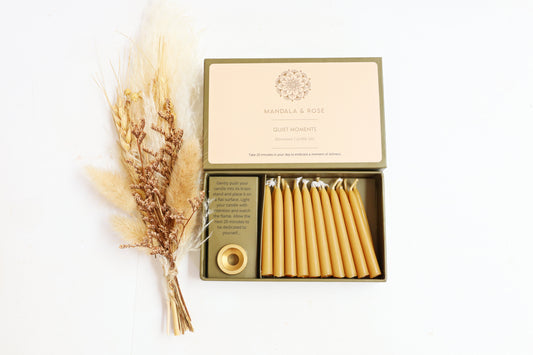 Quiet Moments Beeswax Candle Set