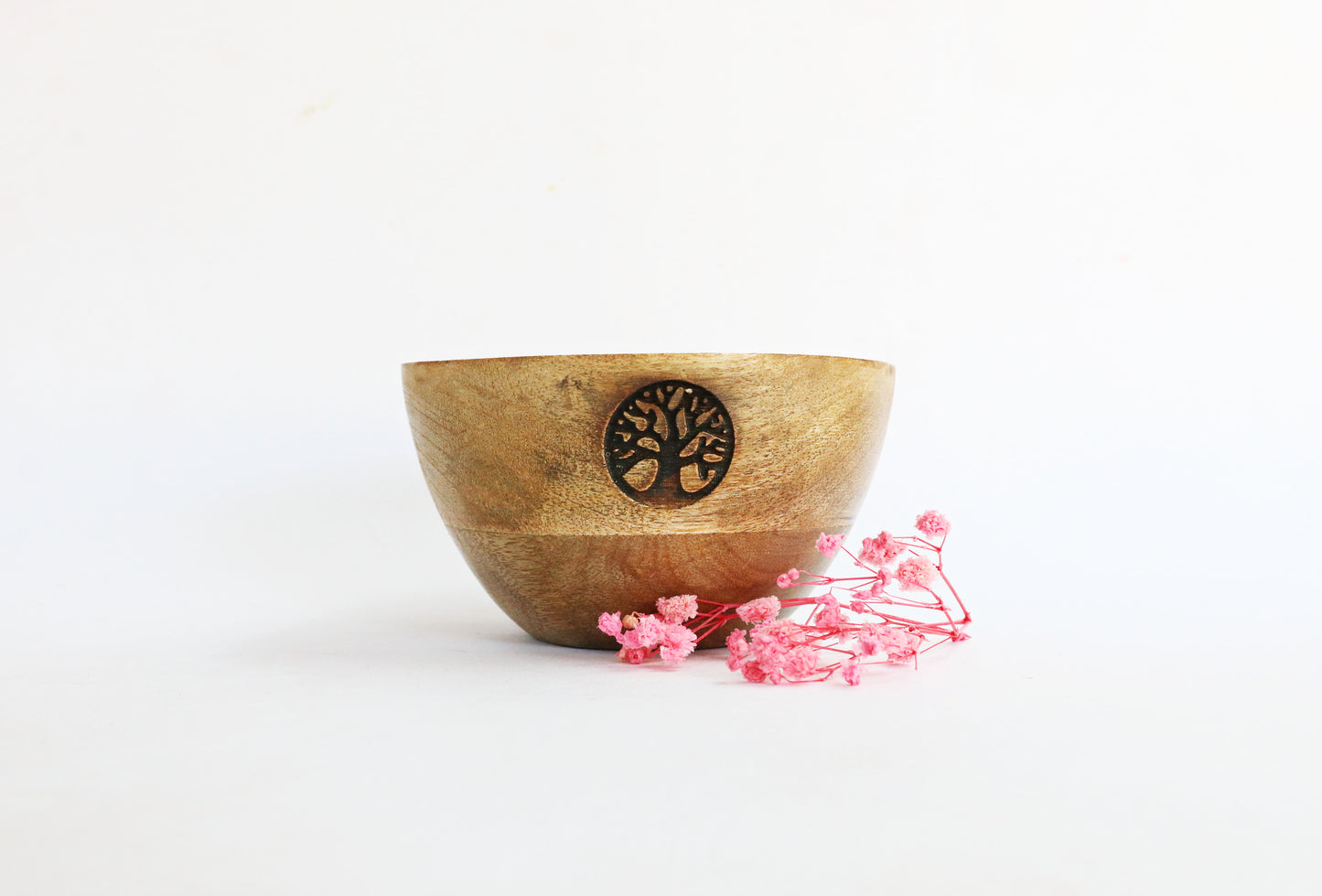 Tree of Life Wooden Smudge &amp; Offering Bowl