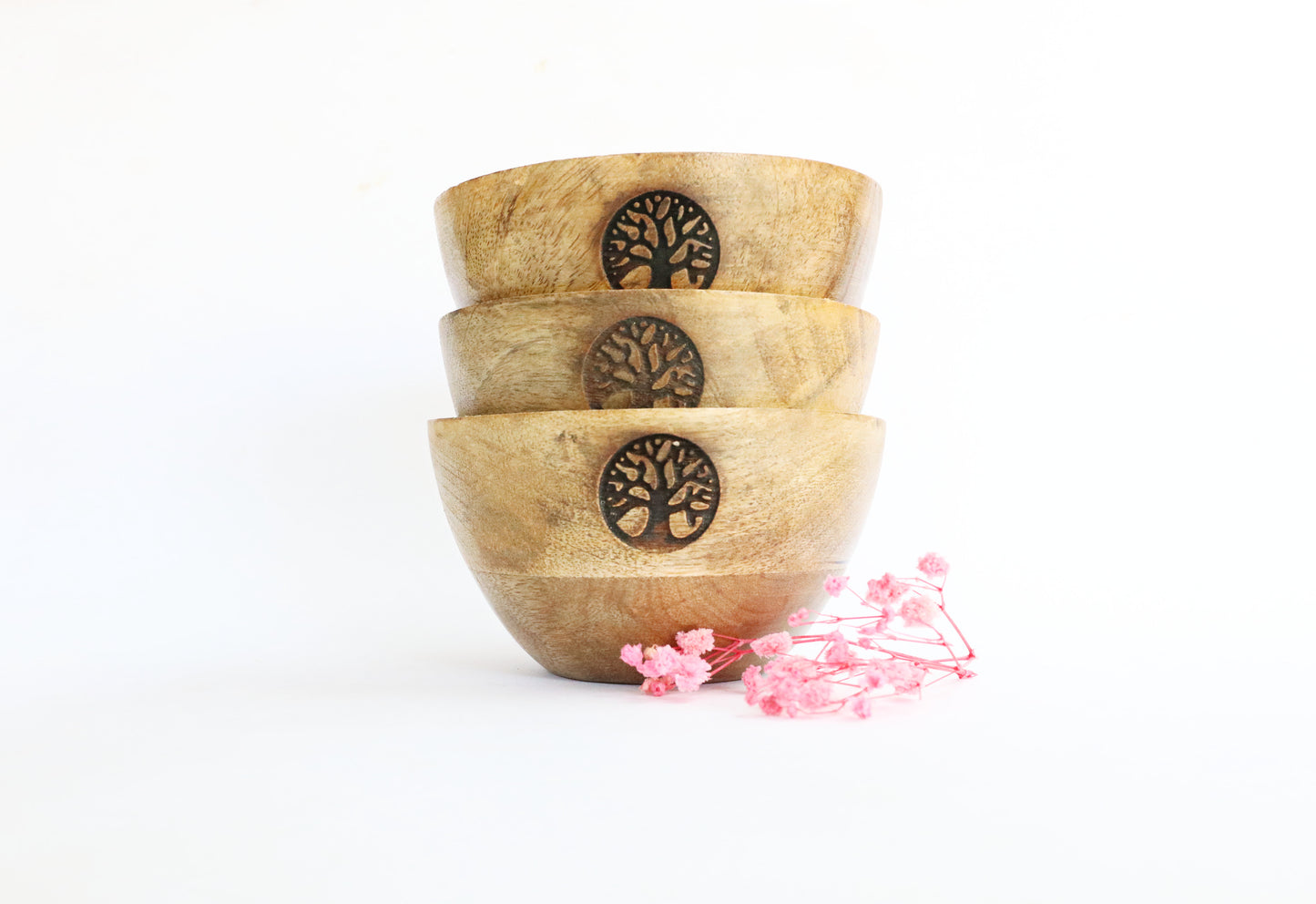 Tree of Life Wooden Smudge &amp; Offering Bowl