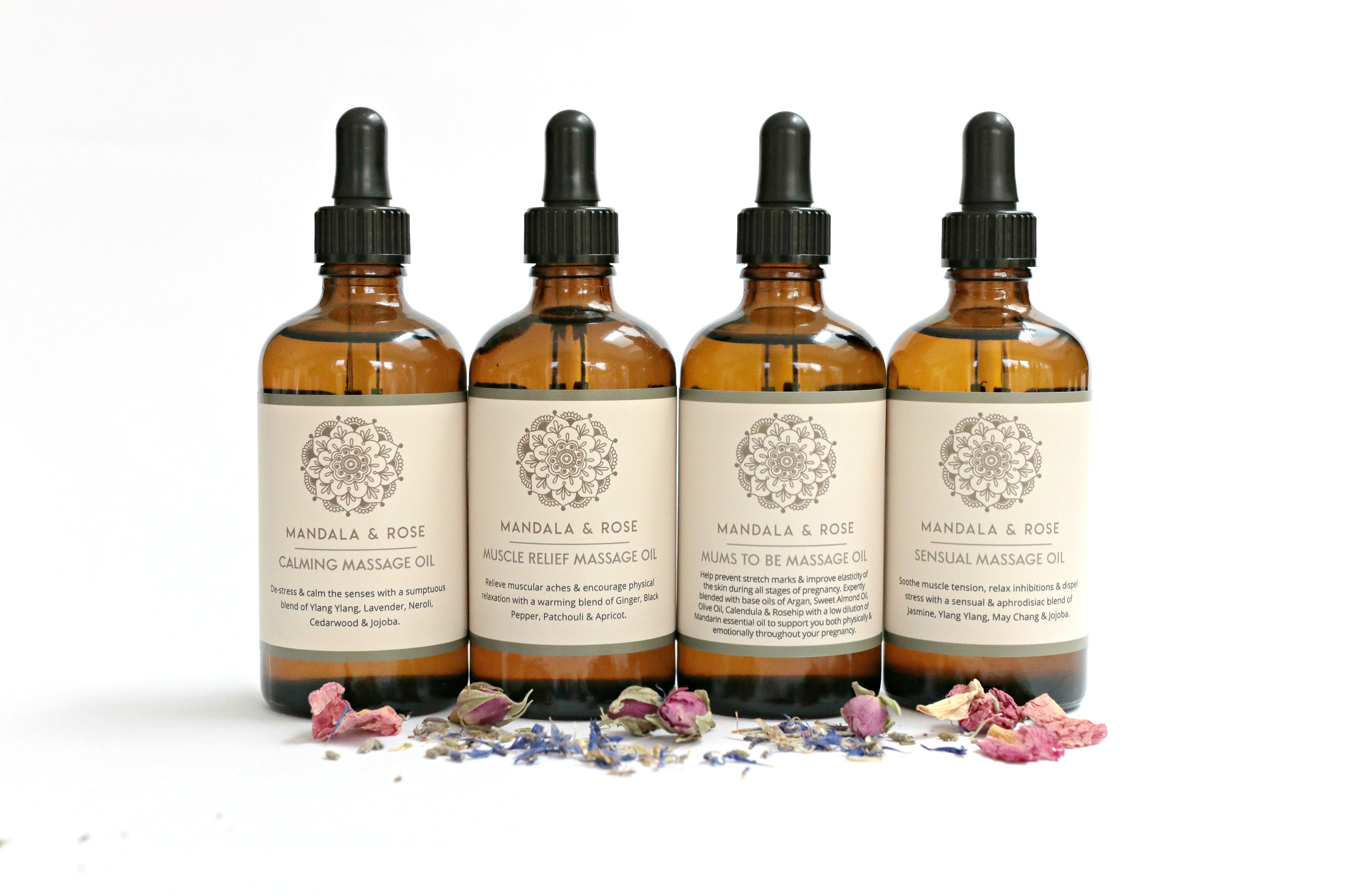 Massage Body Oil Collection Mandala Rose