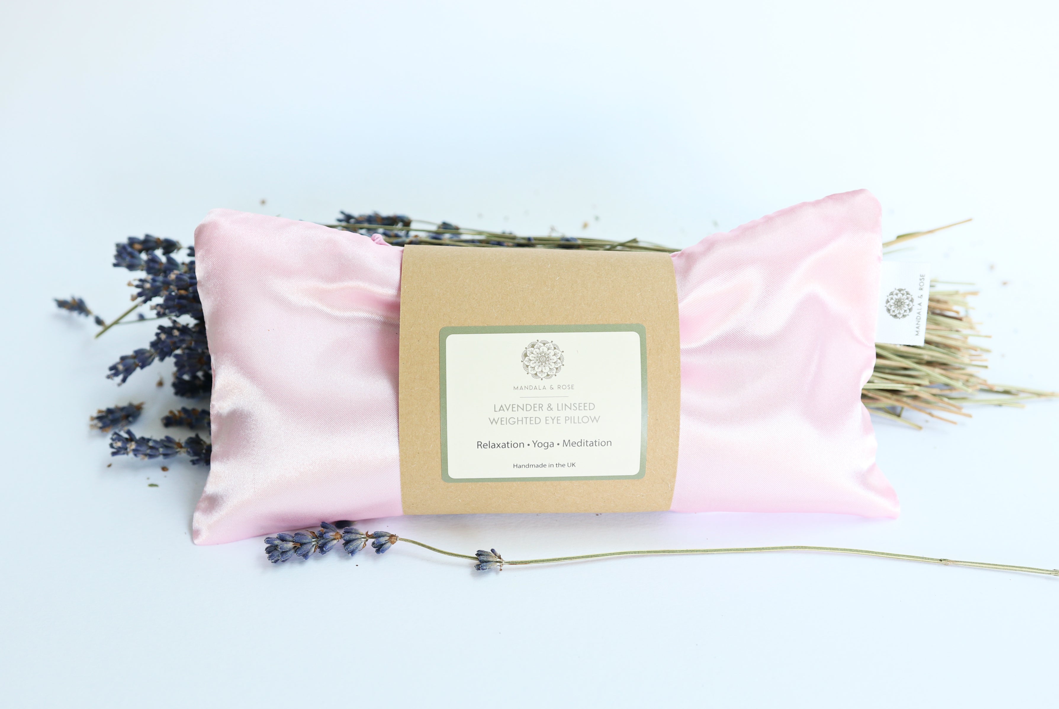 Weighted Linseed Lavender Eye Pillow Soft Pink