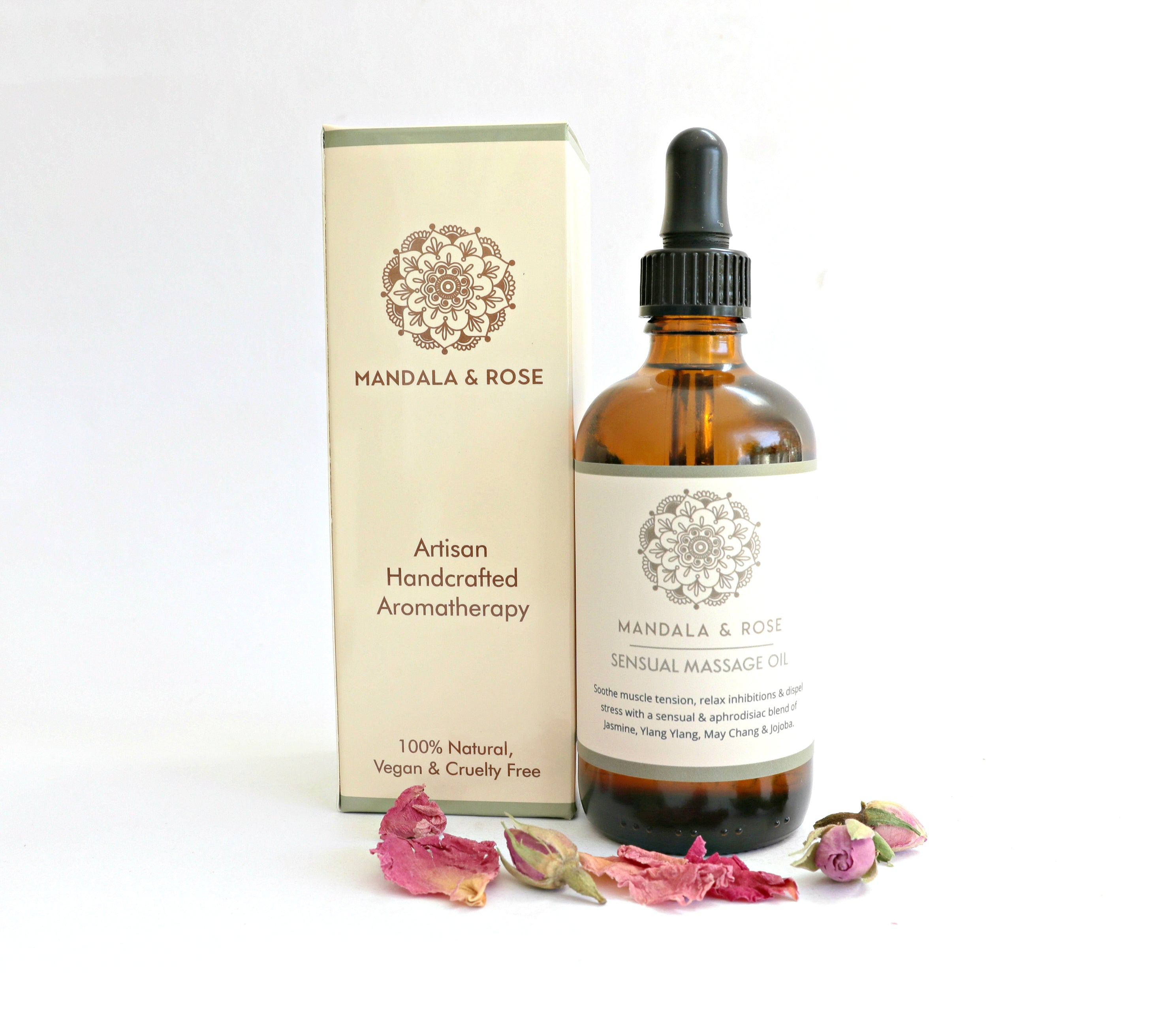 Sensual Massage Body Oil Mandala Rose